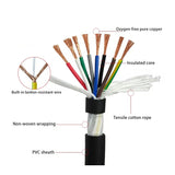 Huayuan TRVV high flexibility 2/3/4 core cable, PVC insulated sheath, stranded copper wire and cable